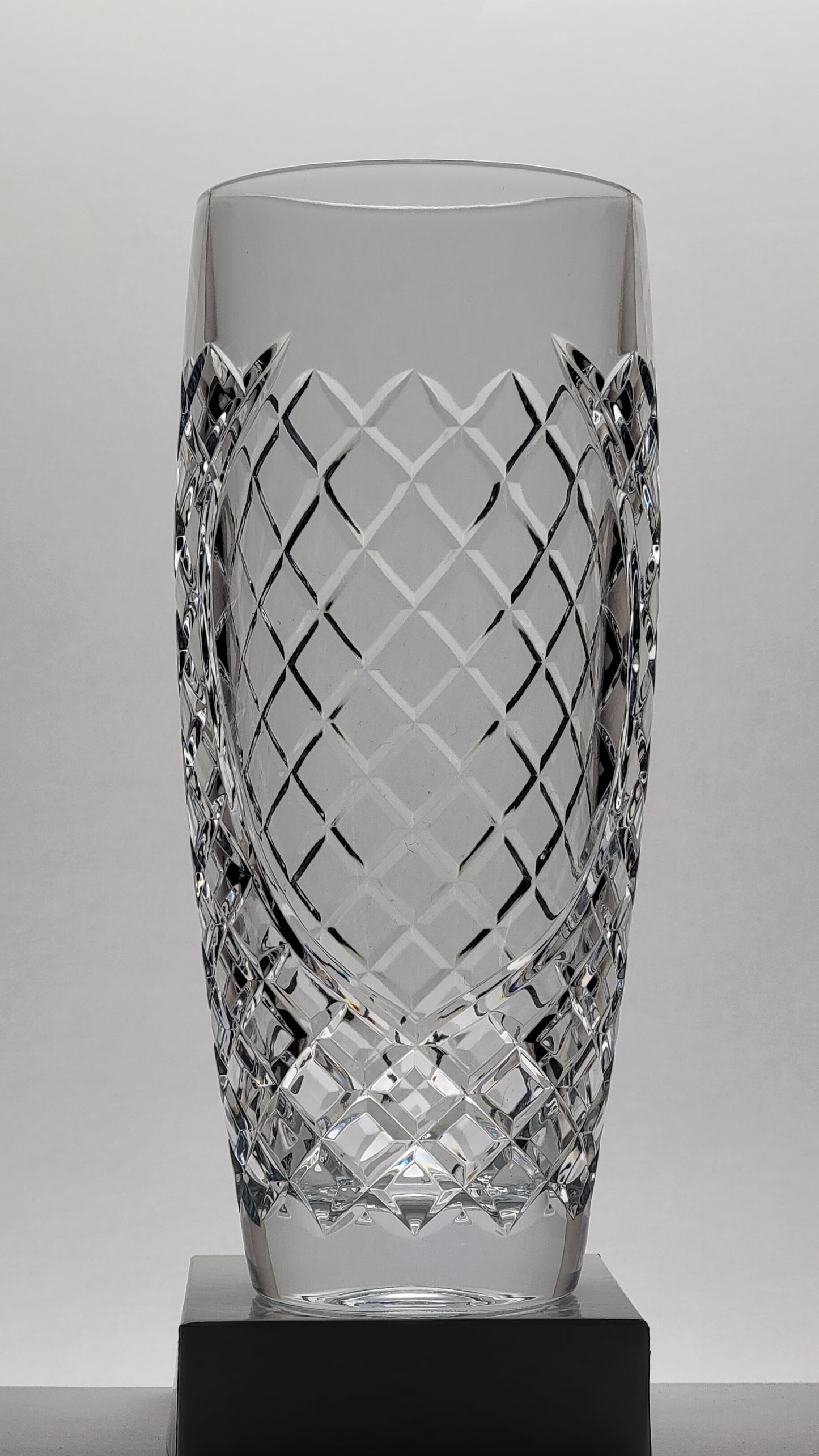 Crystal Vase with Engraving Panel